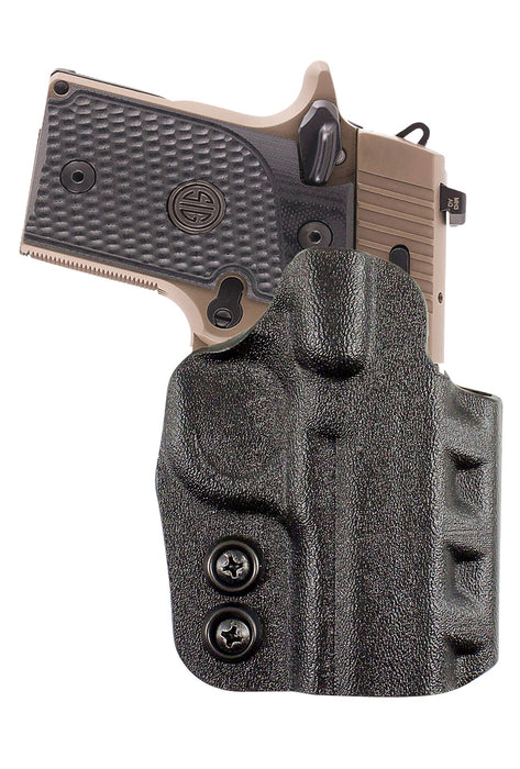 DeSantis Gunhide D94KA1RZ0 Cazzuto  OWB Black Kydex Paddle Fits S&W M&P 9 Shield EZ Right Hand