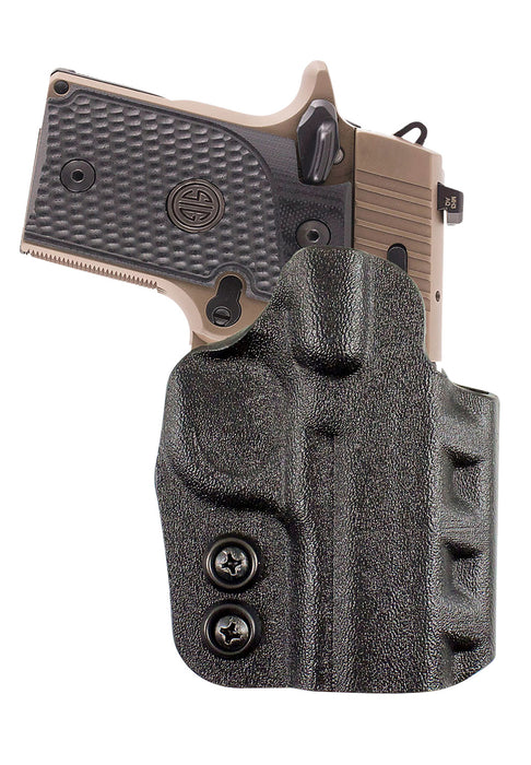 DeSantis Gunhide D94KAB6Z0 Cazzuto  OWB Black Kydex Paddle Fits Glock 19/19 Gen 5/19X/23/32/45 Right Hand