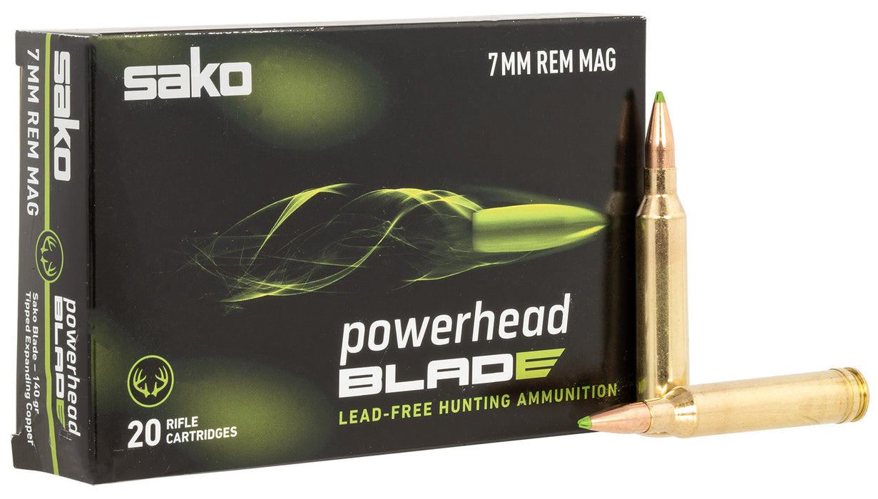 SAKO (TIKKA) JASPHB7MMRM140B PowerHead Blade 7mm 140 gr 20 Per Box/ 10 Cs