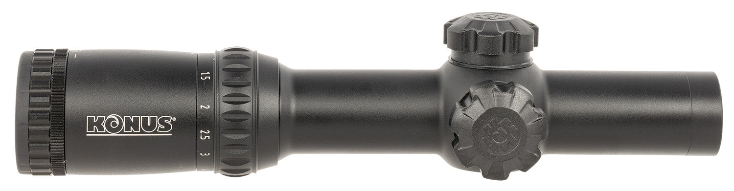 Konus 7182 KonusPro M-30 Matte Black 1-6x24mm Dual Illumination Engraved Circle Dot Reticle