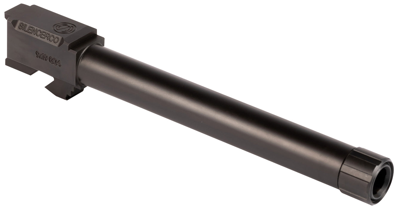 SilencerCo AC860 Threaded Barrel  5.80" 9mm Luger, Black Nitride Stainless Steel, Fits Glock 34 Gen 1-4