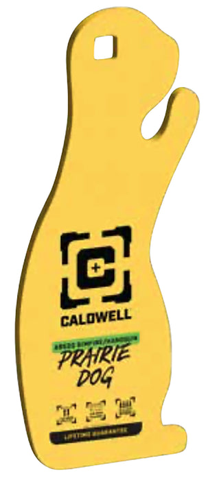 Caldwell 4002313   Rimfire/Handgun Yellow AR500 Steel Prairie Dog 1/4" Thick