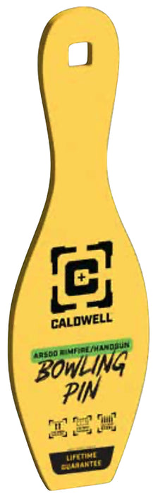 Caldwell 4002312   Rimfire/Handgun Yellow AR500 Steel Bowling Pin 1/4" Thick