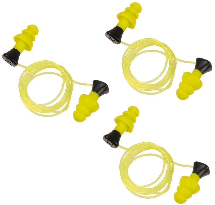 Allen 4118 Tethered Silicone Ear Plugs 26 dB Yellow 3 Pair
