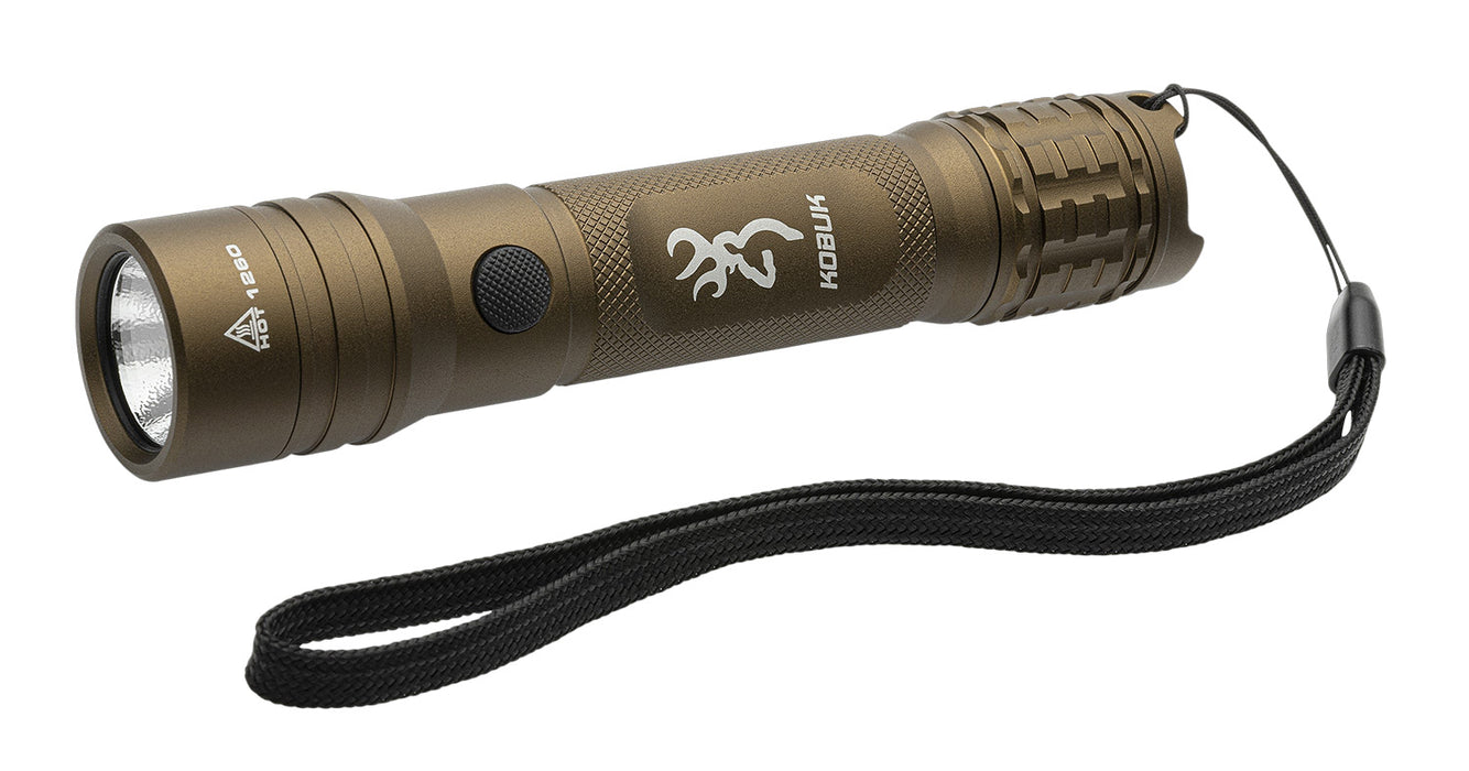 Browning 3711260 Kobuk Flashlight  Burnt Bronze 15/2000 Lumens White Nichia LED