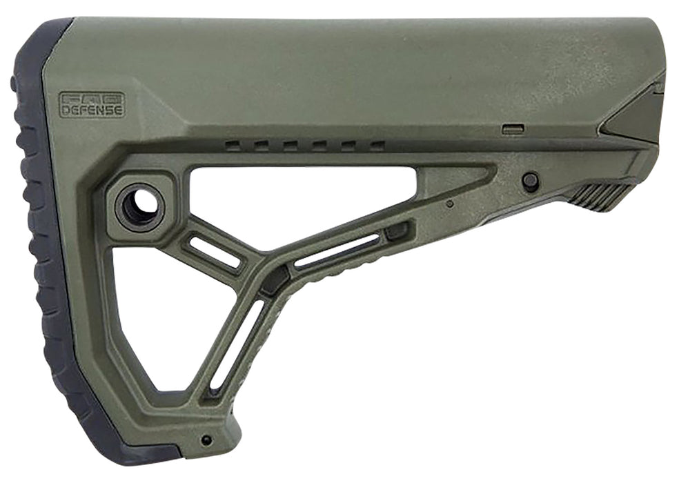 FAB Defense FXGLCOREG AR15/M4 Buttstock for Mil-Spec and Commercial Tubes  Olive Drab Green