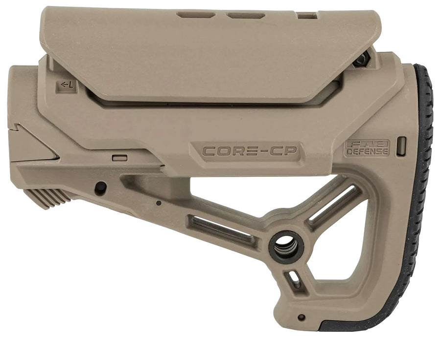 FAB Defense FXGLCORESCPT GL-CORE S CP-CQB Optimized Combat Stock  Flat Dark Earth