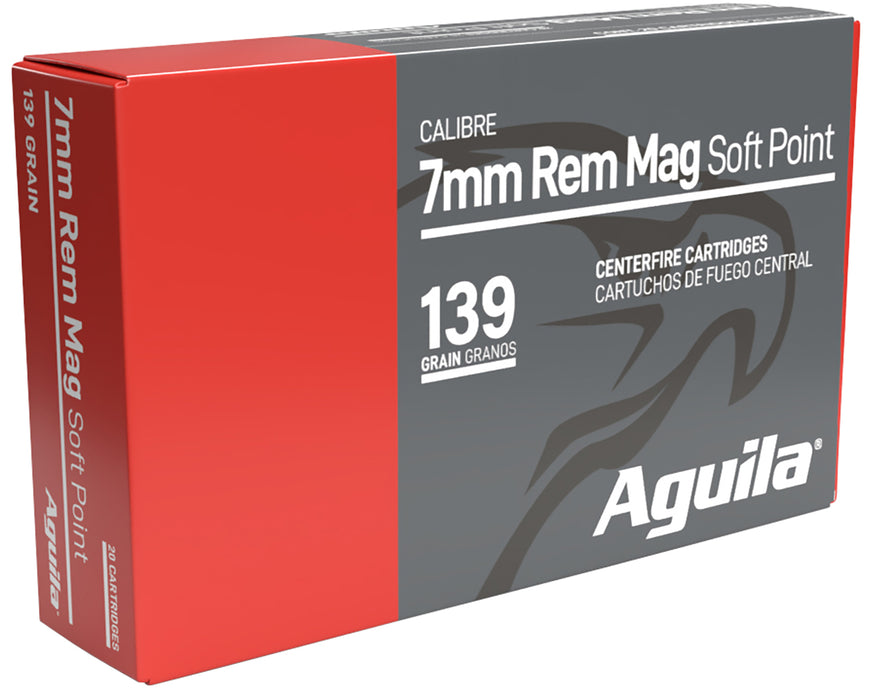 Aguila 80591AG   7mm Rem Mag 139 gr InterLock Boat Tail Soft Point 20 Per Box/ 10 Case