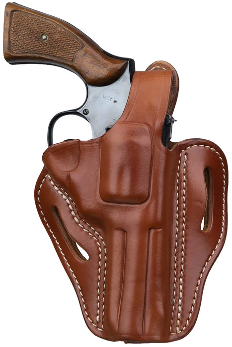 1791 Gunleather RVHX2CBRR RVHX-2  OWB Size 02 Classic Brown Leather Fits Up to 4" Barrel, K/L-Frame, Belt Slide Right Hand