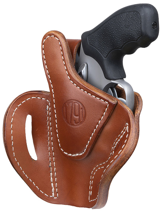 1791 Gunleather RVHX2SCBRR RVHX-2S  OWB Size 02S Classic Brown Leather Fits Up to 3" Barrel, K/L-Frame, Belt Slide Right Hand