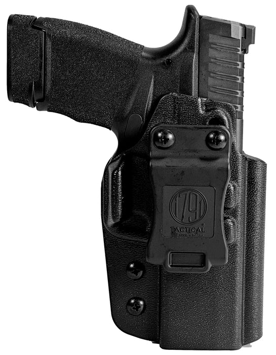 1791 Gunleather TACIWBHCPROBLKR Tactical  IWB Black Kydex Compatible w/ Springfield Hellcat Pro Belt Clip Right Hand