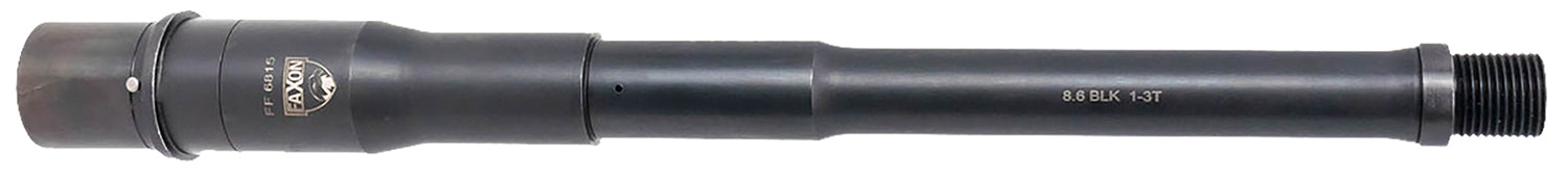 Faxon Firearms A0A863P12NGQ Big Gunner Duty 8.6 Blackout 12" Target Crown Black Oxide 4150 Steel Barrel Fits AR10