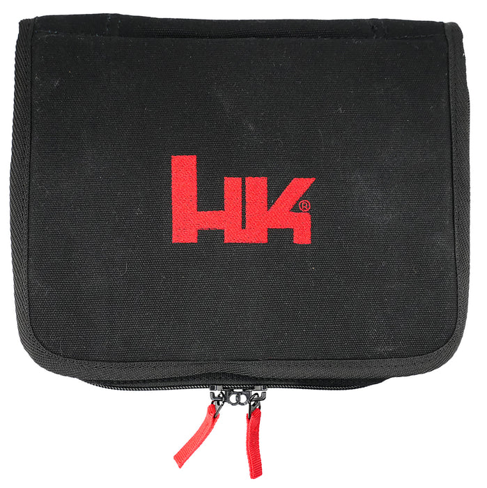 HK 51001075 Pistol Case  11.20" Long Black/Red