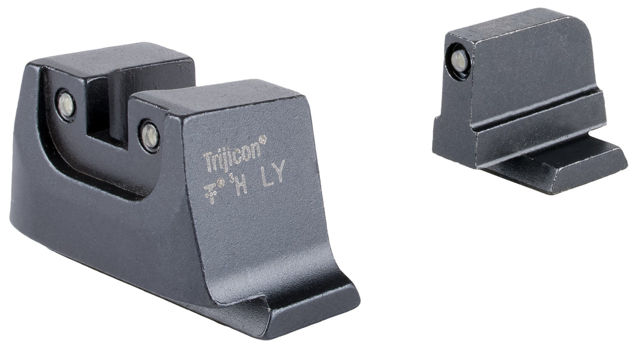 Trijicon SA240C601150 Suppressor/Optic Height Sights-M&P C.O.R.E  Black Green Tritium Black Outline Front Sight Green Tritium Black Outline Rear Sight