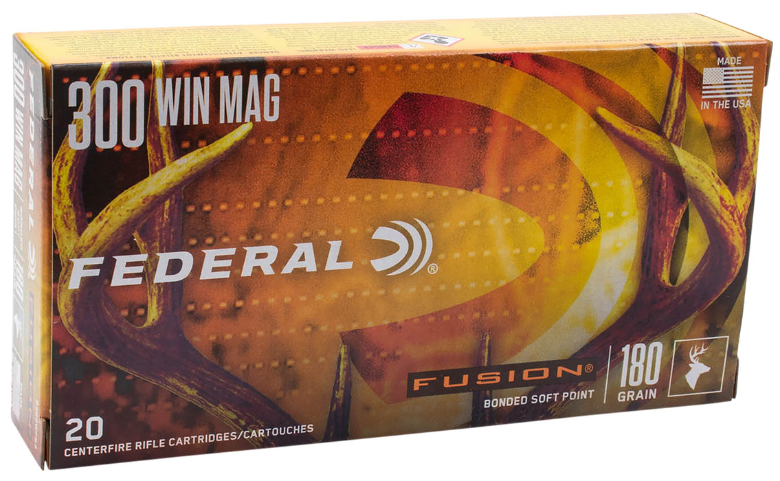 Federal F300WTFS3 Fusion  300 Win Mag 180 gr 20 Per Box/ 10 Case