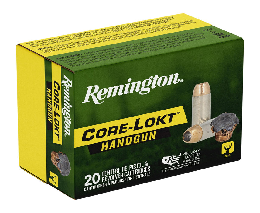 Remington Ammunition R20231 Core-Lokt Handgun 10mmAuto 200gr Jacketed Hollow Point 20 Per Box/10 Case