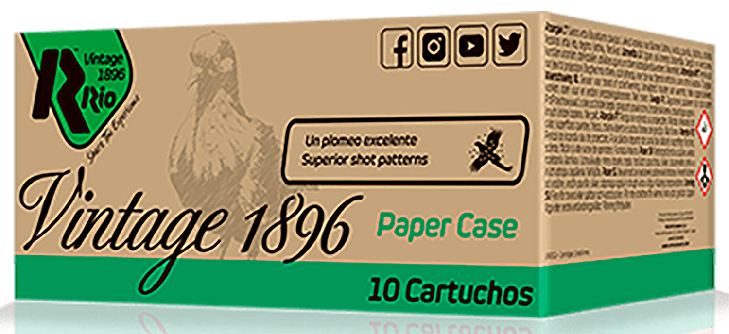 Rio Ammunition VP36FHV75 Vintage 1896 Paper Flyer 12 Gauge 2.75" 7.5 Shot 10 Per Box/ 25 Case