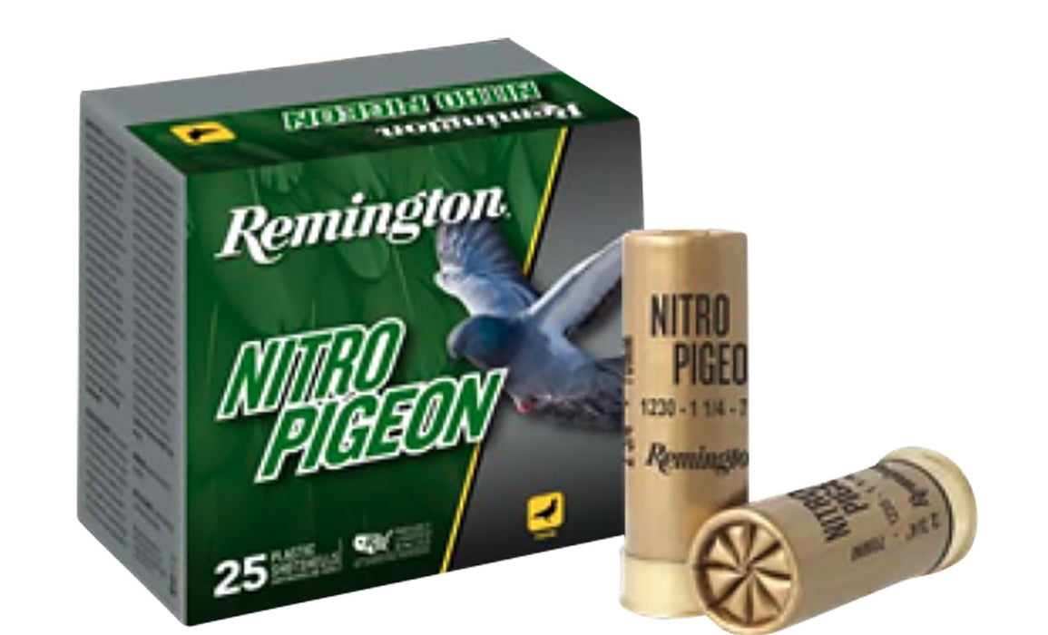 Remington Ammunition R28681 Nitro Pigeon  12 Gauge 2.75" 25 Per Box/ 10 Case