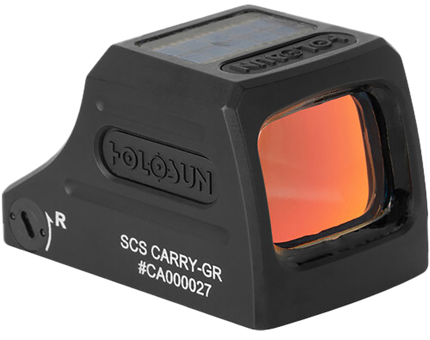 Holosun SCSCARRYGR SCS Carry  Black Anodized 0.90" x 0.63" 2 MOA Green Dot/32 MOA Circle Multi Reticle K Cut Footprint