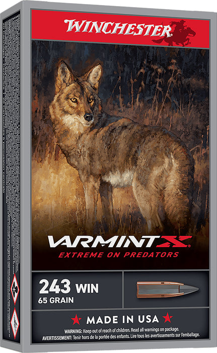 Winchester Ammo X243PXP Varmint X  243 Win 65 gr Extreme Point 20 Per Box/ 10 Case