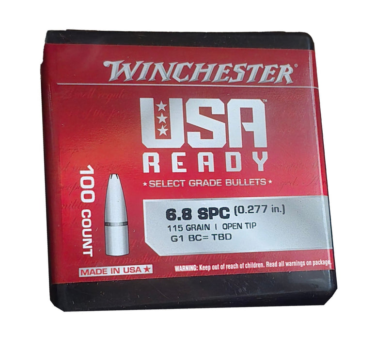 Winchester Ammo WBR68115   6.8mmRemSPC 115gr Full Metal Jacket 100 Per Box/10 Case