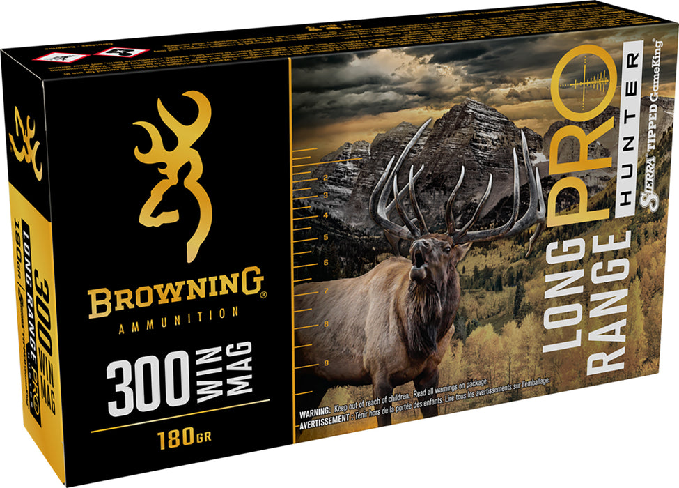 Browning Ammo B192503002 Long Range Pro  300 Win Mag 180 gr 20 Per Box/ 10 Case