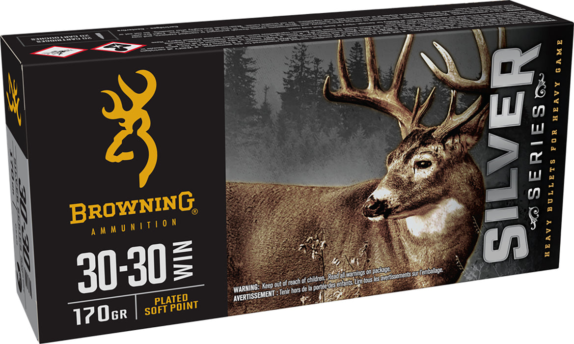 Browning Ammo B192630301  Silver 30-30 Win 170 gr 20 Per Box/ 10 Case