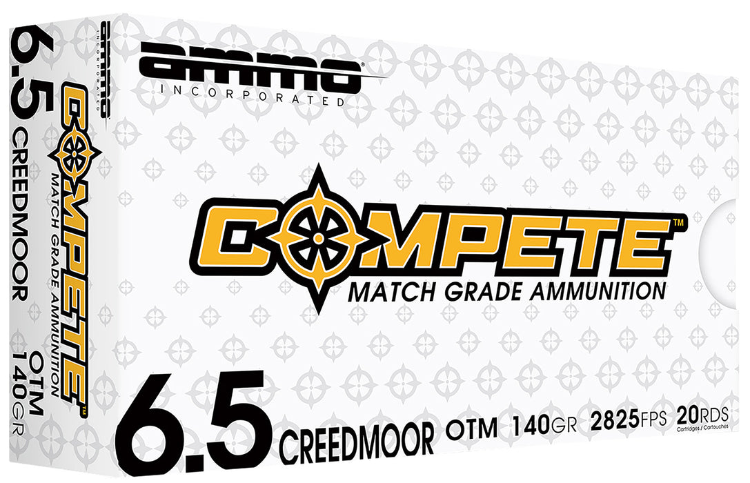 Ammo Inc 65CM140BTHPA20 Match  6.5 Creedmoor 140 gr Boat Tail Hollow Point 20 Per Box/ 10 Case