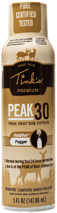 Tinks W5503 Peak30 Hot Shot Deer Doe In Estrus Scent 5 oz Fogger