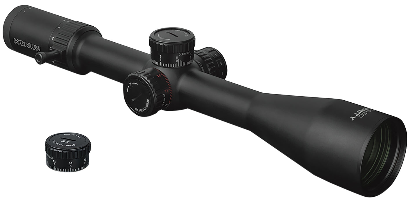 Konus 7295 Eternity  Black 6-24x50mm Illuminated Red Engraved PRS Ballistic Reticle