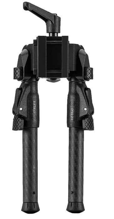 Mdt Sporting Goods Inc 105560-BLK GRND-POD  Black Aluminum, 4.5"-9.0", Spiked Feet, Fits Picatinny Rail