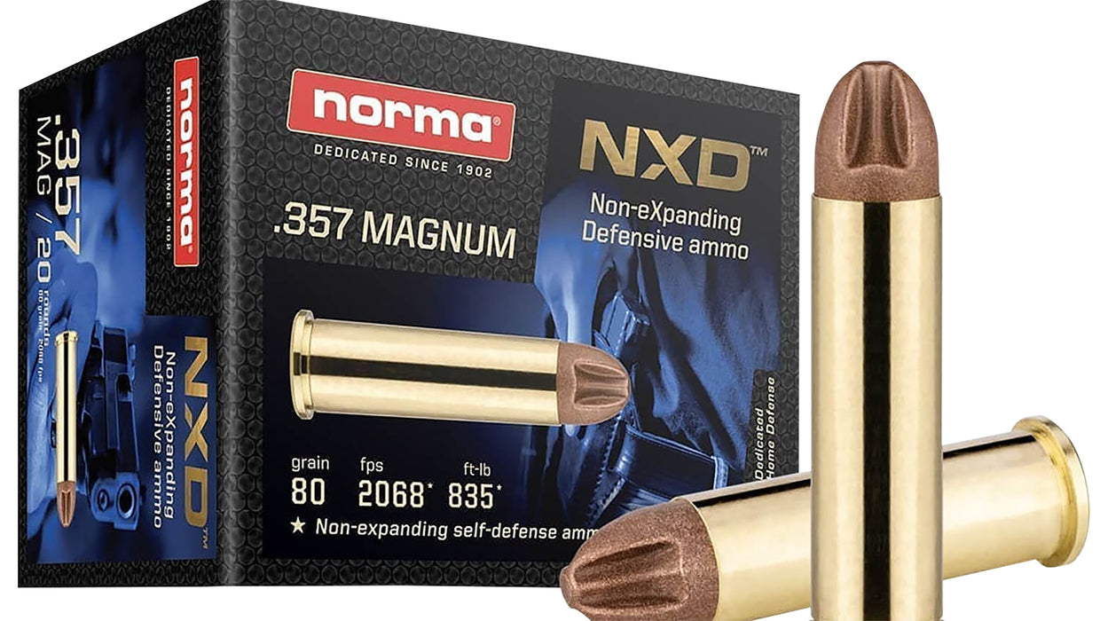 Norma Ammunition 611640020   357 Mag 80 gr NXD 20 Per Box/ 10 Case