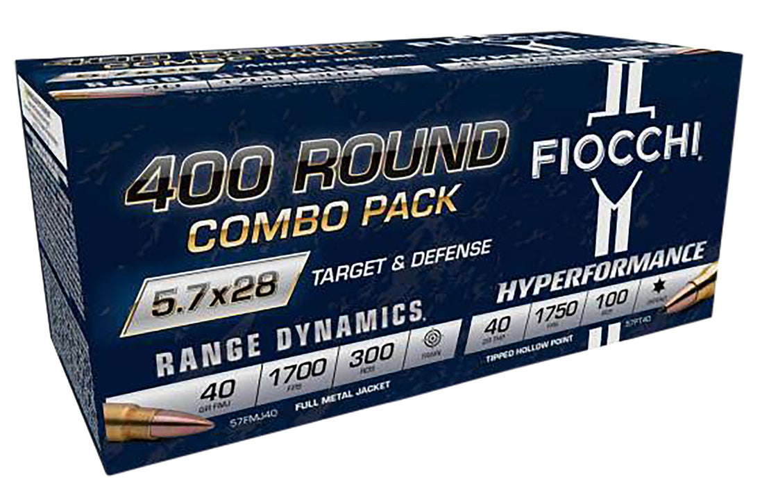 Fiocchi 57COMPT Hyperformance  5.7x28mm Full Metal Jacket 400rds *Combo Pack