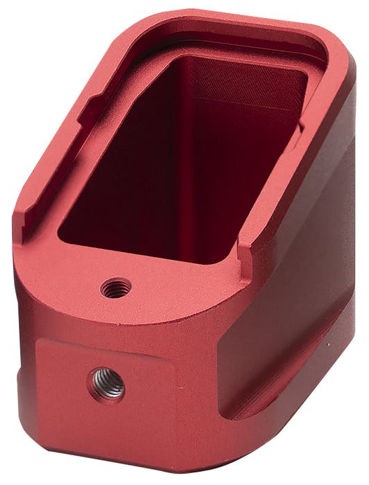 Strike Industries EMPALG17RED Extended Mag Plate  Fits Glock G17 Fits Glock G22 Red 6061 T-6 Aluminum