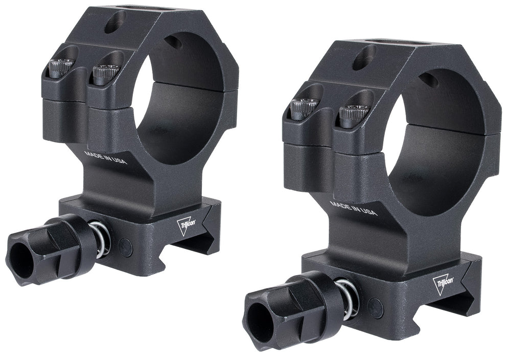 Trijicon AC22071 Scope Rings with Q-LOC Technology  Matte Black  34mm  Extra High