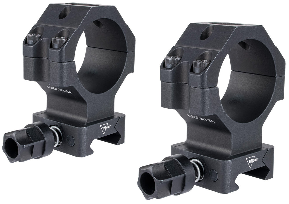 Trijicon AC22075 Scope Rings with Q-LOC Technology  Matte Black  35mm  Extra High