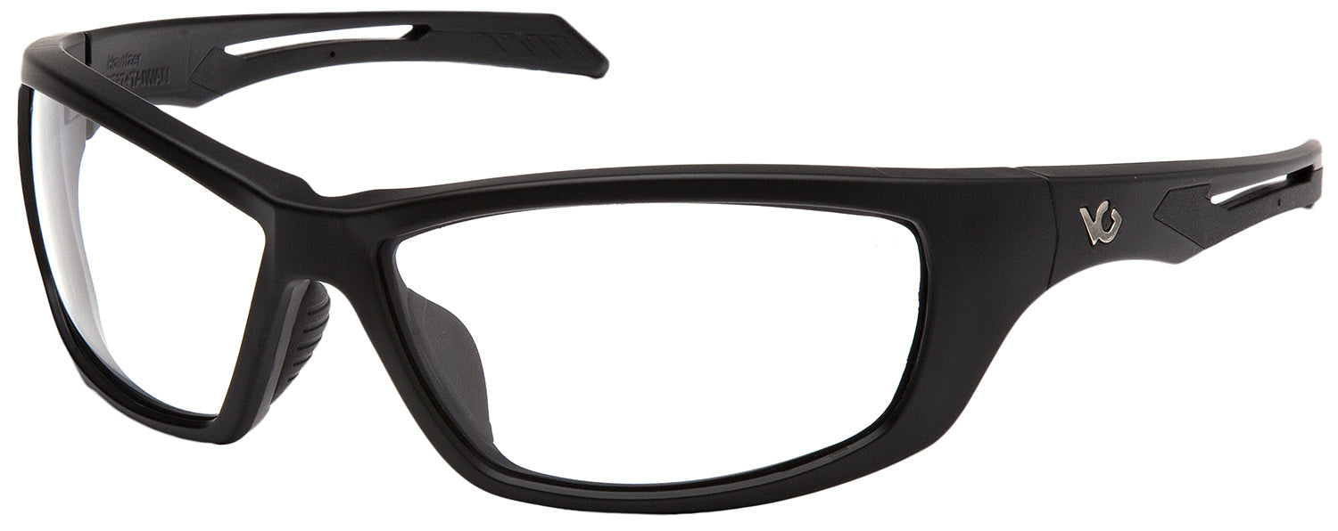 Pyramex VGSB1310T Howitzer Glasses Clear Lens Black Frame