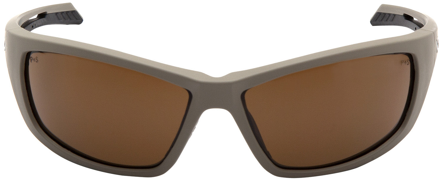 Pyramex VGST1318T Howitzer Glasses Bronze Lens Anti-Fog Tan Frame