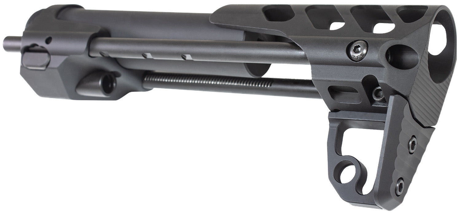 Odin Works OSCQSBLK Close Quarters Rifle Stock Black 6061-T6 Aluminum Compatible w/ AR-15/M4/5.56/223