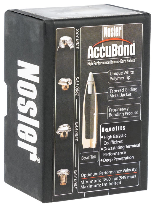 Nosler 57625 AccuBond  338 Cal .338 180 gr Spitzer Point Boat Tail/ 50 Per Box