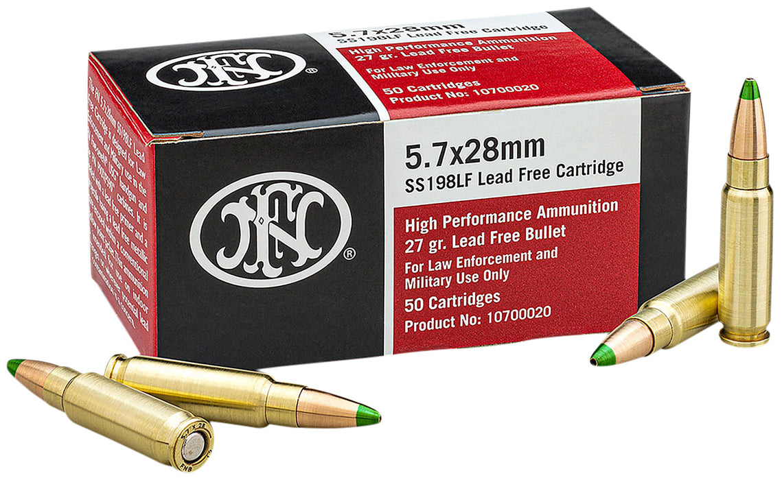 FN 10700020 High Performance  5.7x28mm 27gr Jacketed Hollow Point 50 Per Box/40 Case