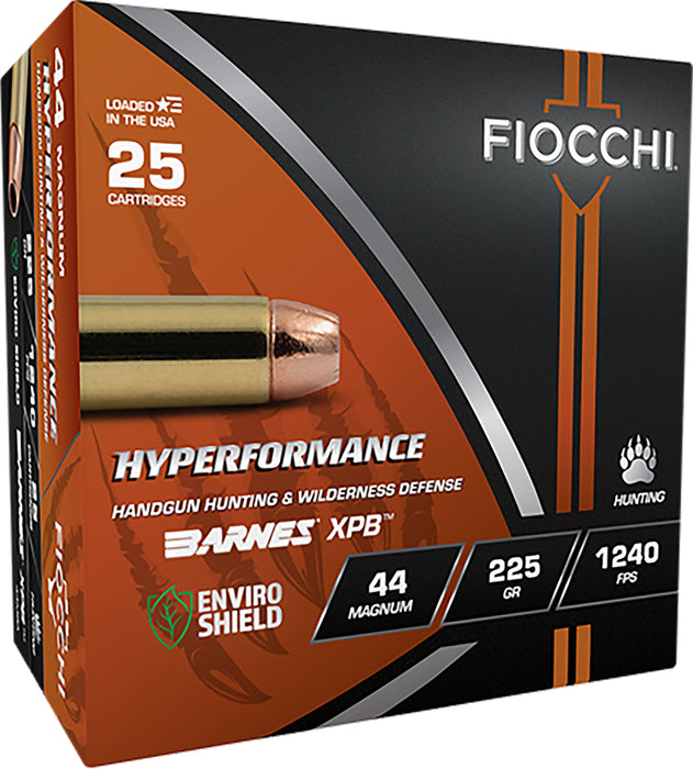 Fiocchi 44MBA Hyperformance  44 Mag 225 gr XPB 25 Per Box/ 8 Case