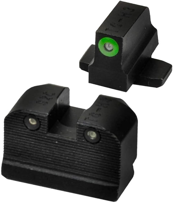 Sig Sauer Electro-Optics SOX10009 X-Ray3 Day/Night Sights  Black | Green Tritium Green Outline Front Sight Black Rear Sight