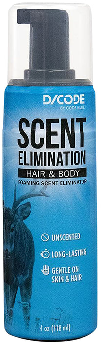 Code Blue OA1435 Hair/Body Foam Scent Eliminator 4 fl oz