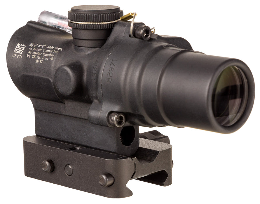 Trijicon 400330 ACOG TA44 Matte Black Anodized 1.5x16mm Illuminated Red Circle w/Dot Reticle