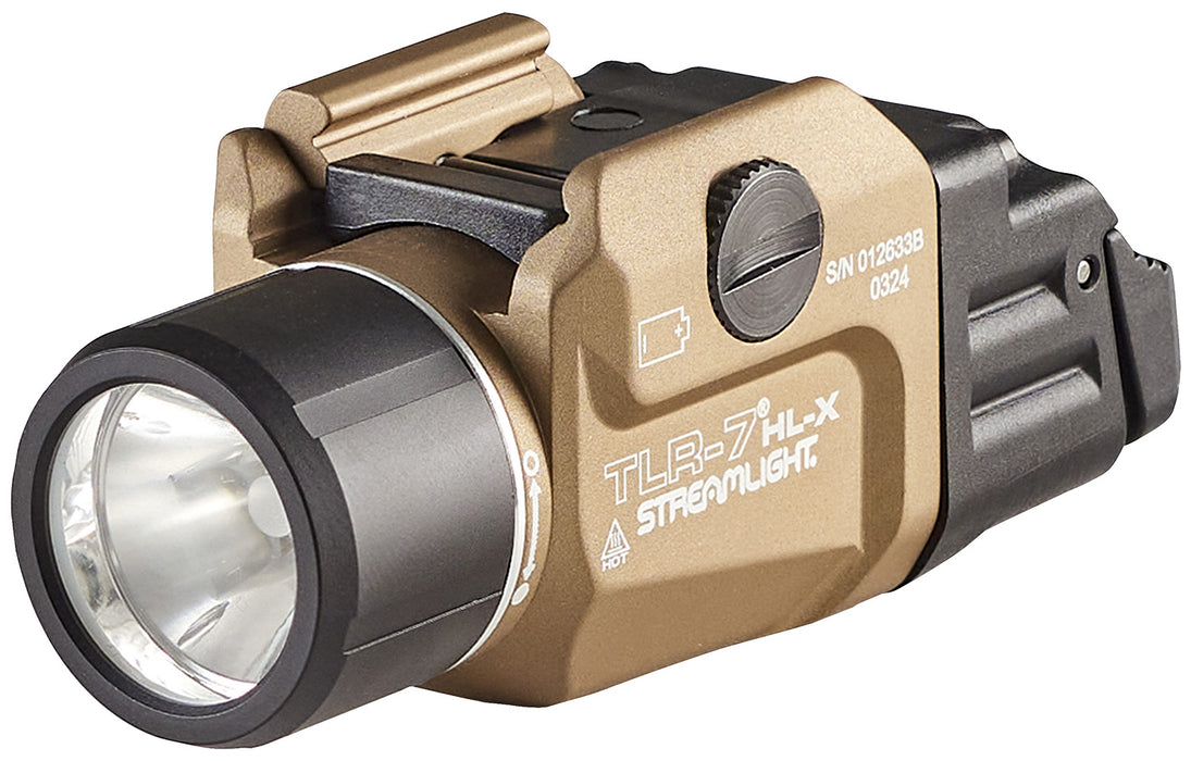 Streamlight 69459 TLR-7 HL-X USB Gun Light  Flat Dark Earth 500/1,000 Lumens White LED