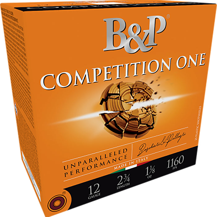 B&p Ammunition 12B78CP7 Competition One  12 Gauge 2.75" 7/8 oz 7.5 Shot 25 Per Box/ 10 Case