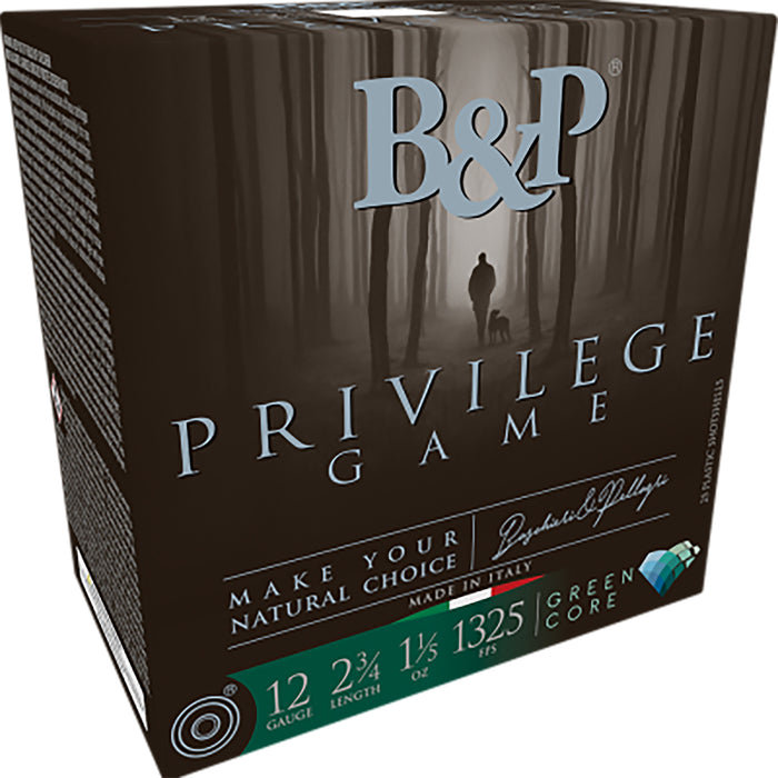 B&p Ammunition 12B15PG5 Privilege Game  12 Gauge 2.75" 1 1/5 oz 5 Shot 25 Per Box/ 10 Case