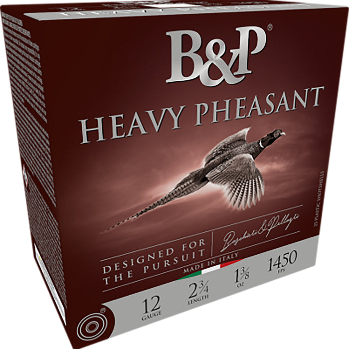 B&p Ammunition 12B38H4 Heavy Pheasant  12 Gauge 2.75" 1 3/8 oz 4 Shot 25 Per Box/ 10 Case