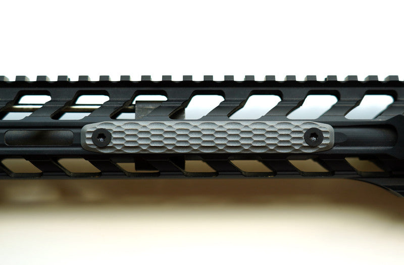 Mechforce G10 MLOK Rail Cover, 3 Slot, Tungsten Gray (2 PACK)